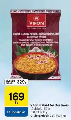 Tesco Vifon Instant Tésztás Leves ajánlat