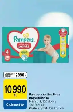 Tesco Pampers Active Baby bugyipelenka ajánlat