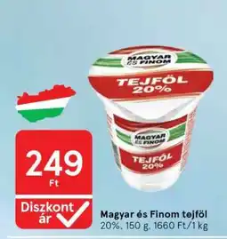 Tesco Magyar és Finom tejföl ajánlat