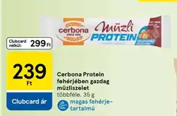 Tesco Cerbona Protein fehérjében gazdag müzliszelet ajánlat