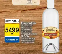 Tesco Óbester pálinka ajánlat
