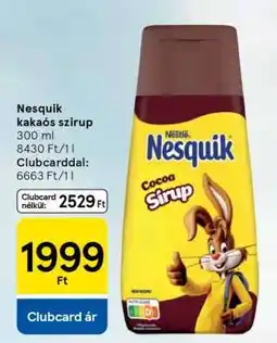 Tesco Nesquik kakaós szirup ajánlat