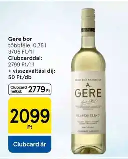 Tesco Gere bor ajánlat