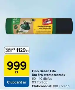 Tesco Fino Green Life önzáró szemeteszsák ajánlat