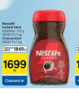 Tesco Nescafé instant kávé ajánlat