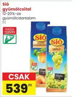Spar Sió gyümölcsital ajánlat