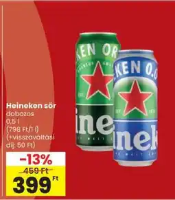 Spar Heineken sör dobozos ajánlat