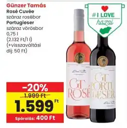Spar Günzer Tamás Rosé Cuvée ajánlat