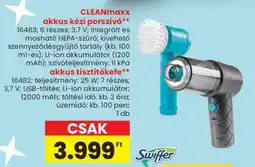 Spar CleanMaxx akkus kézi porszívó ajánlat