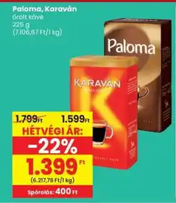 Spar Paloma, Karaván őrölt kávé ajánlat