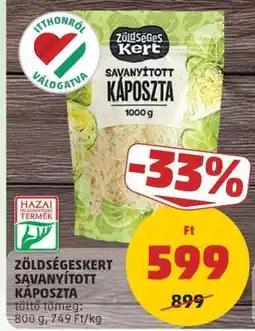 PENNY Zöldségeskert Savanyított Káposzta ajánlat