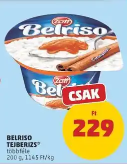 PENNY Belriso Tejberizs ajánlat