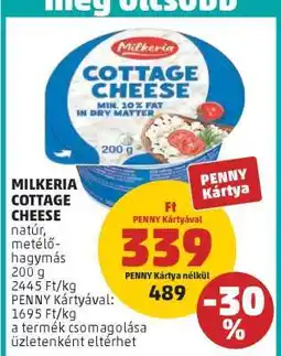 PENNY Milkeria Cottage Cheese ajánlat