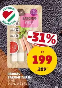 PENNY Dárdás Baromfi Virsli ajánlat