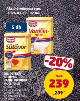 PENNY Dr. Oetker Sütőpor, Vanillincukor Multipack ajánlat