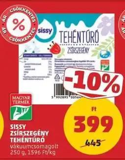 PENNY Sissy Zsírszegény Tehéntúró ajánlat