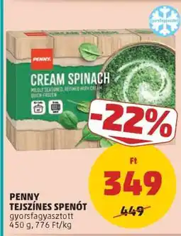 PENNY PENNY TEJSZÍNES SPENÓT ajánlat