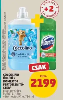 PENNY COCCOLINO ÖBLÍTŐ + DOMESTOS FERTŐTLENÍTŐSZER ajánlat