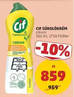 PENNY Cif Súrolókrém citrom ajánlat