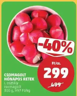 PENNY Csomagolt hónapos retek ajánlat