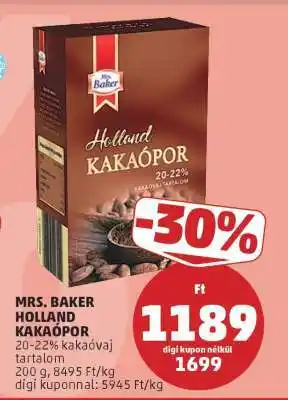 PENNY Mrs. Baker Holland Kakaópor ajánlat
