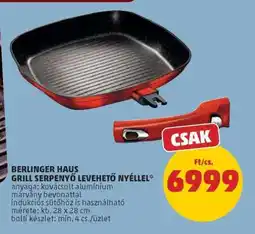 PENNY Berlinger Haus Grill Serpenyő Levehető Nyéllel ajánlat
