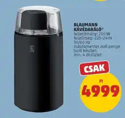 PENNY Blaumann Kávédaráló ajánlat