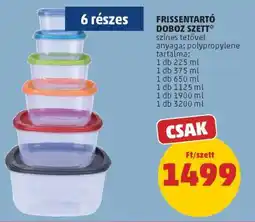 PENNY FRISSENTARTÓ DOBOZ SZETT ajánlat