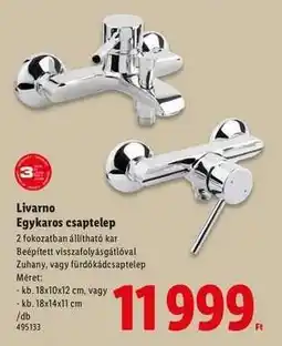 Lidl Livarno Egykaros csaptelep ajánlat