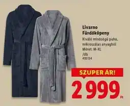 Lidl Livarno Fürdőköpeny ajánlat