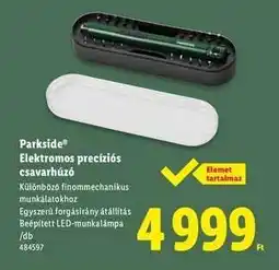 Lidl Parkside Elektromos precíziós csavarhúzó ajánlat