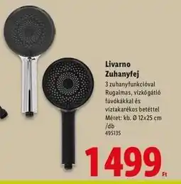 Lidl Livarno Zuhanyfej ajánlat