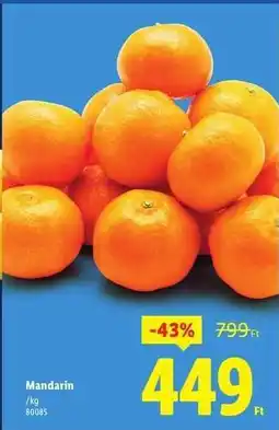 Lidl Mandarin ajánlat