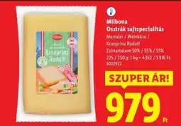 Lidl MILBONA Osztrák sajtspecialitás ajánlat