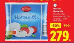 Lidl MILBONA Mozzarella ajánlat