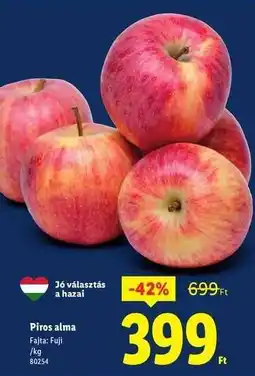 Lidl Piros alma ajánlat
