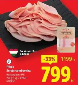 Lidl PIKOK Sertés combsonka ajánlat