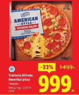 Lidl Trattoria Alfredo Amerikai pizza ajánlat