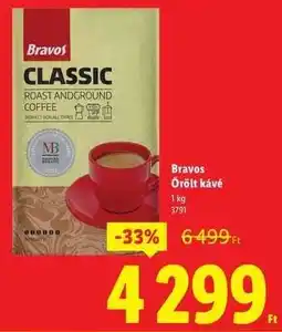 Lidl BRAVOS Őrölt kávé ajánlat