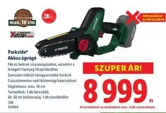 PARKSIDE Akkus ágvágó