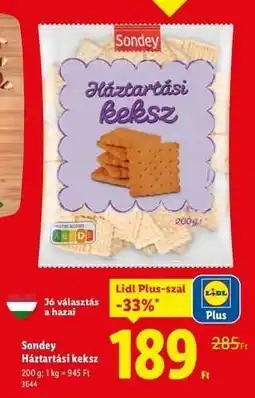 Lidl Sondey Háztartási keksz ajánlat