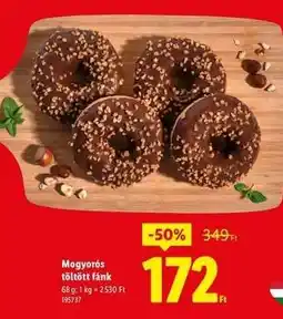 Lidl Mogyorós töltött fánk ajánlat
