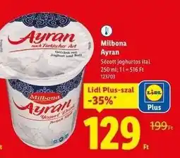 Lidl Milbona Ayran ajánlat