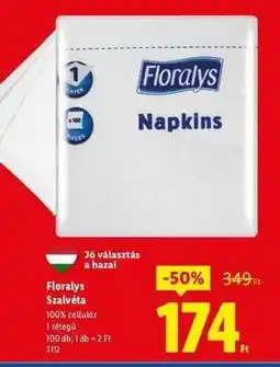 Lidl Florays Szalvéta ajánlat