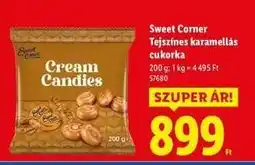 Lidl Sweet Corner Tejszínes karamellás cukorka ajánlat