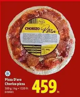 Lidl Pizza D'oro Chorizo pizza ajánlat