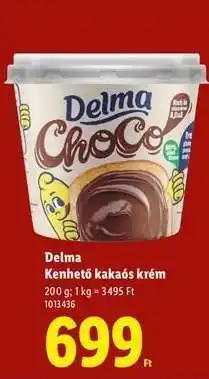 Lidl DELMA KENHETŐ KAKAÓS KRÉM ajánlat