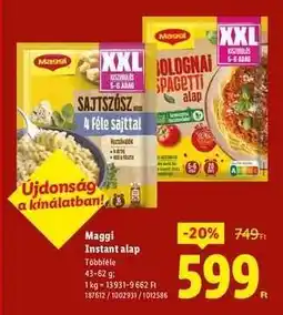 Lidl Maggi Instant alap ajánlat