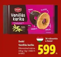 Lidl Detki Vaníliás Karika ajánlat