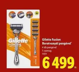 Lidl GILLETTE FUSION Borotvanyél pengével ajánlat